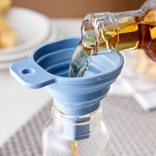 Funnel Kitchen Silicone Mold Telescopic Funnel Foldable Liquid Dispenser
