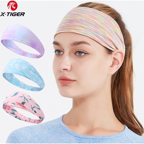 X-TIGER Sports Yoga headband Women Girls Turban Bandage Outdoor Cycling Running Fitness HairBands Bandanas Hair Accessories