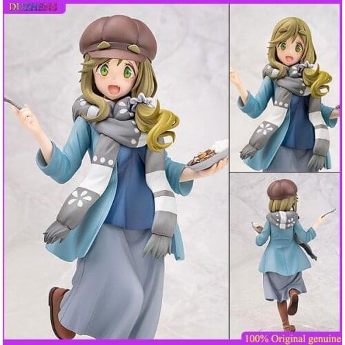 100% Original: Anime Yuru Camp Inuyama Aoi 21.5cm PVC Action Figure Anime Figure Model Toys Figure Collection Doll Gift