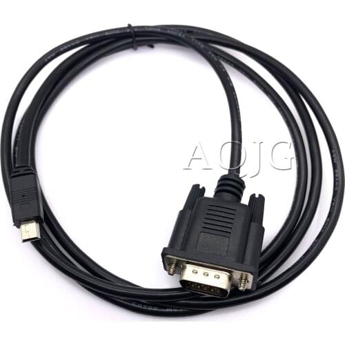 1x 1.5m/5ft For Mobile DVD EVD USB Mini 5pin Male to VGA 15pin Male Plug Connector Cable Cord Black
