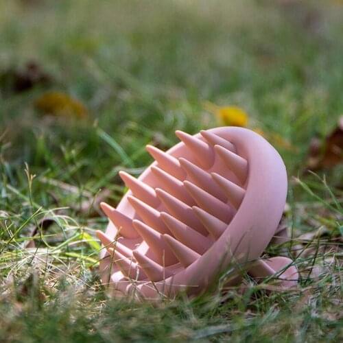 ABZS Round Scalp Massager Shampoo Brush with Soft Silicone Head Massager Exfoliator for Women Men or Pets