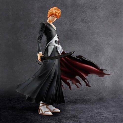 Anime Bleach Kurosaki Ichigo PVC Action Figure Collectible Model Toys Doll 22CM