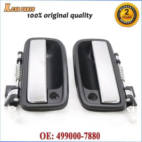 Car Black Front Outer Exterior Door Handle LH & RH Pair Set 69210-35020 69220-35020 For Toyota Tacoma Pickup Truck 1995-2004