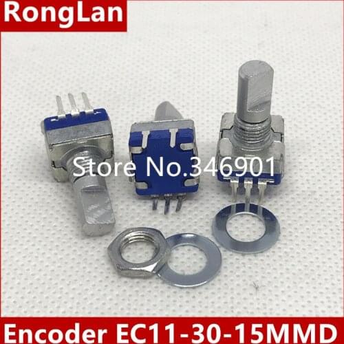 [BELLA] volume knob Potentiometer Encoder J EC11 -belt press switch Stepping 30 points 15MMF--10PCS/LOT