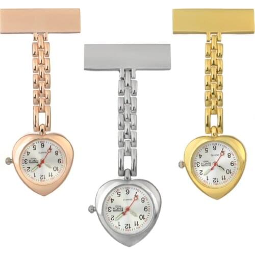 Nurse Lapel Pin Watch Personalized Engraved Pin Brooch Nurse Gift High Quality Lapel Quartz Movemen Nurse Pocket Watch