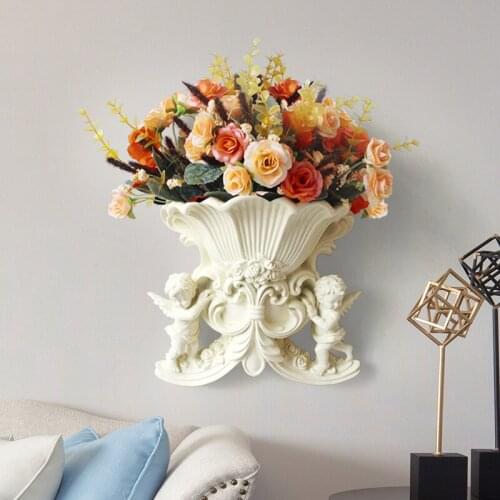 HOME DECORATIVE EUROPEAN STYLE CREATIVE HANGING WALL VASE WEDDING HOUSE DECORATION LIVING ROOM TABLE FLOWER VASES