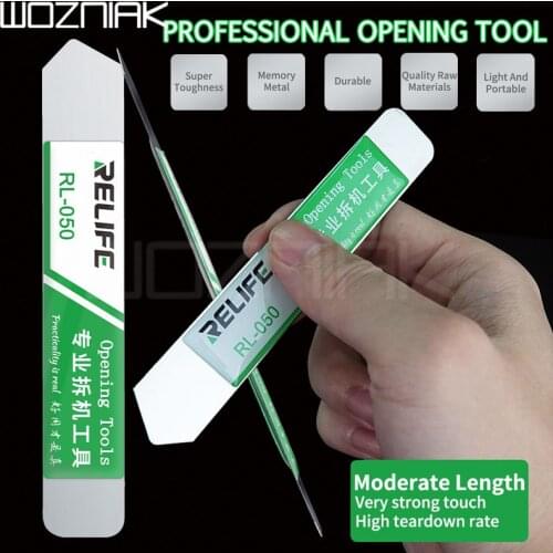 RELIFE RL-050 Professional Opening Tools High Strength Stainless Steel For Disassembling Mobile Phones Lcd Cable Connectors