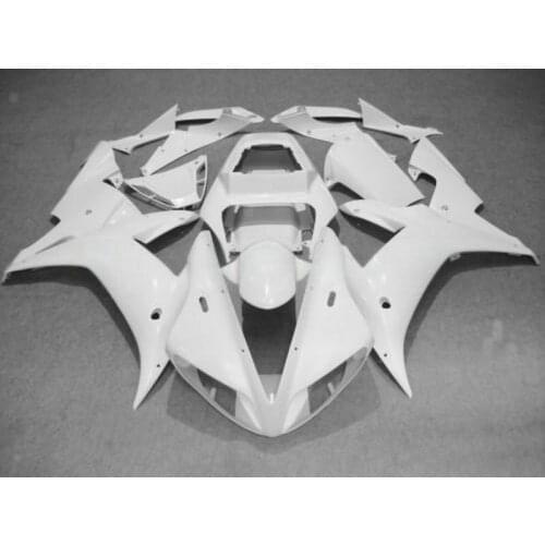 Custom 100% injection fairings kit for YAMAHA 2002 R1 2003 YZF R1 02 03 full white ABS factory fairing kits