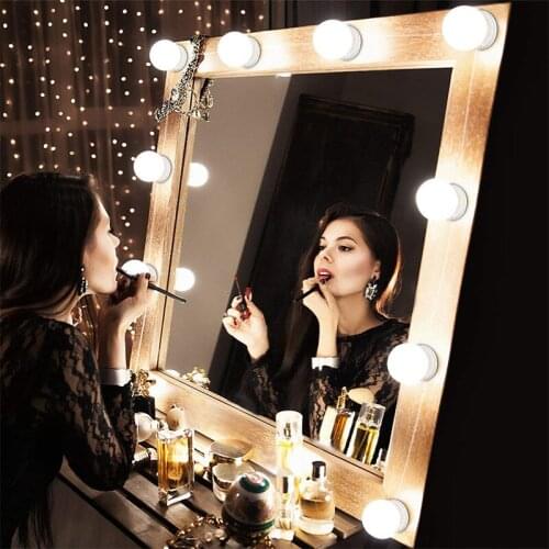 USB Powered Makeup Mirror Vanity Light 6 10 14 Bulbs Kit For Dressing Table Stepless Dimmable Hollywood Vanity Mirror Light