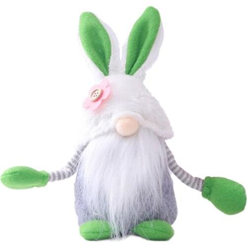 Rabbit Hare Ornaments Bunnies Rabbits Spring Gnomes Plush Swedish Decorations 23*10*8cm Handmade Easter Bunny