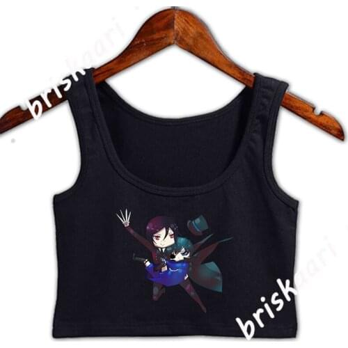 Kuroshitsuji Black Butler Crop Top Women Summer Natural Plus Size 5xl Original Sunlight Tank Top Building Customize Vest
