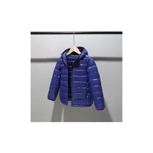 Baby Winter Clothes Lightweight Cotton-padded Jacket Childrens Down Jacket Baby Boys Solid Hooded Warm Jacket Toddler Parkas