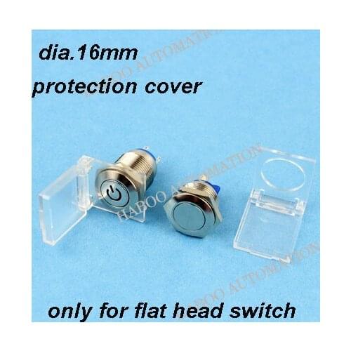 20pcs/lot for HABOO 16mm metal switch cover protetion function light switch cover push button switch protective cover