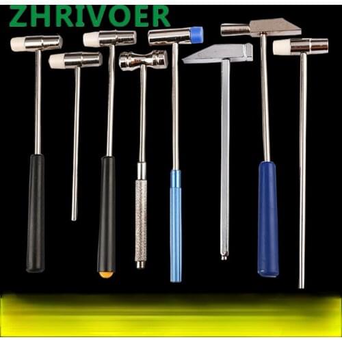 Watch tool hammer Metal soft and hard dual-purpose hammer with rubber head clock maintenance tool