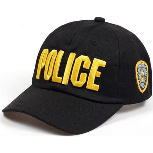 Police Letter Men Cotton Hat Ms. Summer Leisure Baseball Cap Snapback Hat Outdoor Hats Golf Cap