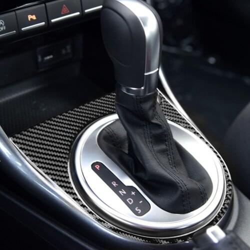 Genuine Carbon Fiber For VW Beetle 2012-2019 Car Gear Shift Box Cover Trim Sticker Car Styling Accessories