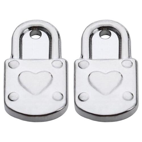 10pcs/lot 9*17mm lock Connector Metal Alloy Pendant For DIY bracelet Jewelry Making fg34s