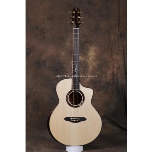 Professional Full Solid Guitar,41 " Cutaway Jumbo guitar with Solid Spruce Top/ Solid Mahogany Body, guitars china,TA-JC32A