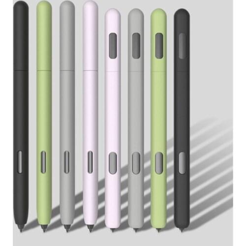 Simple business pencil case For Sam-sung Galaxy- Tab S6 S7 S-Pen Cover Cute Cartoon Tablet Silicone Pencil Case