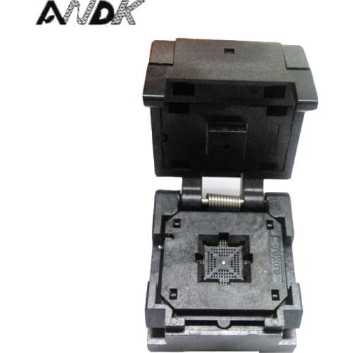 QFN48 0.4pin pitch IC Test Socket Programming Adapter Burn-in QFN48 clam-shell structure socket QFN48-0.4-CP01GT