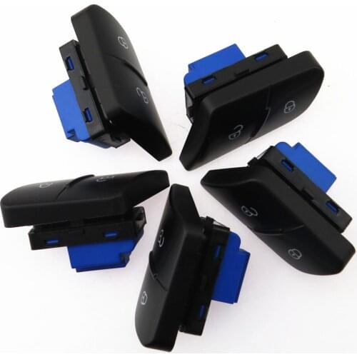 SCJYRXS 5Pcs Driver Side Central Door Lock Button Locking Unlock Switch For Passat B6 3C0 962 125B 3C0962125B REH 3C0 962 125B