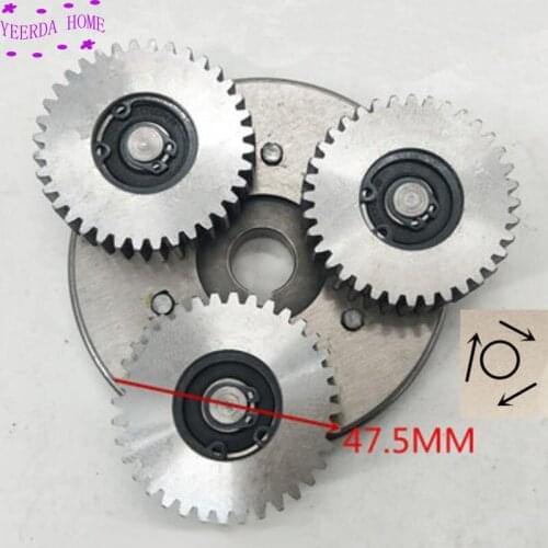 36Teeth Steel Gear Diameter:47.5mm Electric Vehicle Brushless Moto Gear 608 Bearing One-way Clutch Assembly Turn clockwise