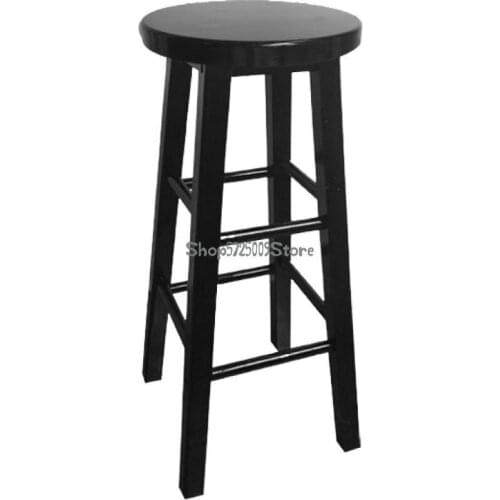 Bar Chair Solid Wood Modern Simple Stool Front Desk Chair Bar Nordic Family High Stool Bar Chair Bar Stool