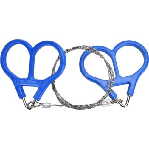 Outdoor Steel Wire Saw Ring Scroll Emergency Travel Hiking Hunting Survival Tool Set 60cm