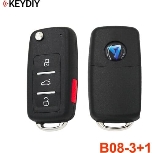 KEYDIY 3+1 Buttons Universal Remote Control Key B-Series B08-3+1 for KD MINI KD900 KD900+,URG200 KD-X2