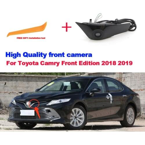High Quality Car Front Logo Camera For Toyota Camry Front Edition 2018 2019 Waterproof Night Vision CCD full HD Front camera