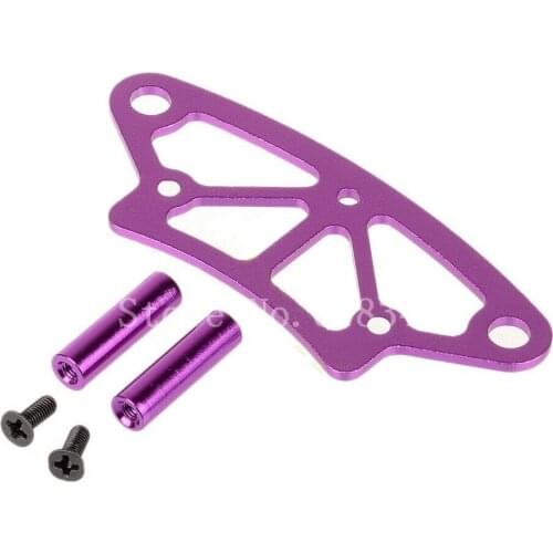 1 Set HSP 102058 (02009) Purple Aluminum Front Bumper 1/10th 4WD Nitro Car On Road Parts CNC 94102 SONIC Spare Accessories