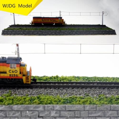 1:160 n scale railway model miniature sand table station Railway sand table simulation model train track toy scene