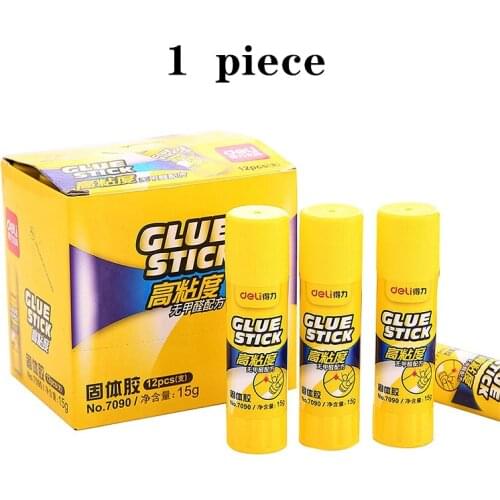 1 piece of Deli 15g solid glue students hand adhesive tape envelope adhesive PVP strong glue school office supplies