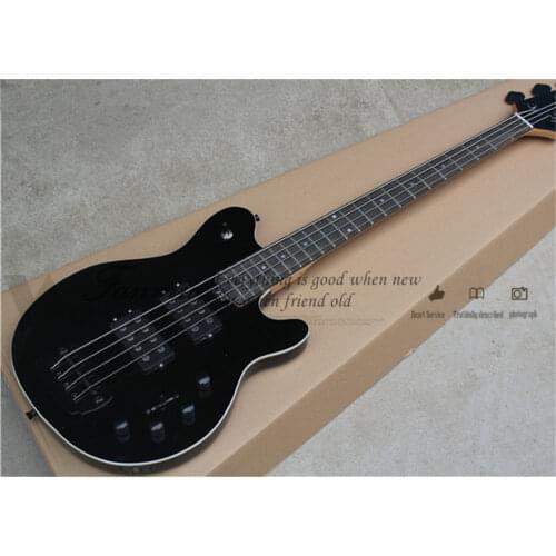 Custom 4 string bass guitar, 400 bass,burgundy deep red wine basswood , pickup iron cover,white binding