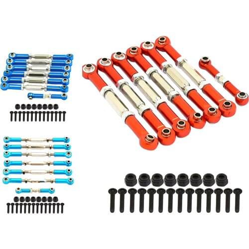 7Pcs/Set Adjustable RC Linkage Pull Rod Servo Link Upgraded Accessories Set Fit for TRXXAS SLASH 2WD RC Car