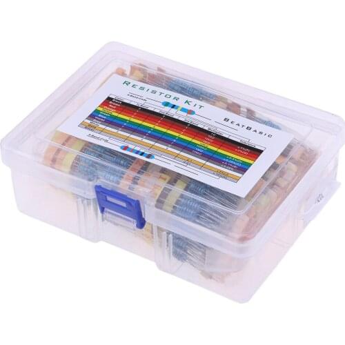 Resistor Assortment Kit-Set Of 1100 Assorted Resistors Box Kit 0.1R -10M Ohm