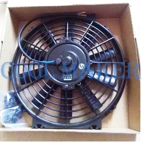 Car ac system condenser cooling motor fan 10 inch 12V/24V blowing