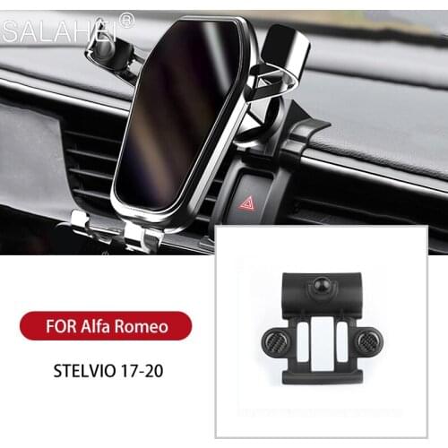 Car Mobile Phone Holder For Alfa Romeo Stelvio Air Vent Mount GPS Navigation Cell Stand Interior Car Accessories Phone Bracket