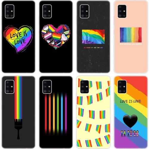 Gay Lesbian LGBT Rainbow Pride Case for Samsung Galaxy A12 A02 A03S A21S A22 A32 A52 A72 A82 S21 Plus FE Ultra M02S M12 Cover