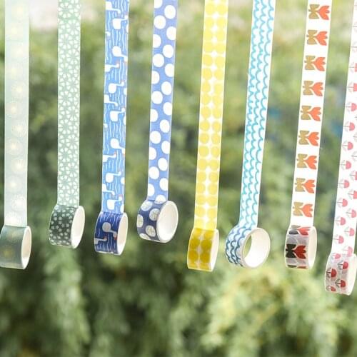 Fresh and Simple Material Washi Tape DIY Decoration Scrapbooking Planner Masking Tape Adhesive Tape Label Sticker Stationery