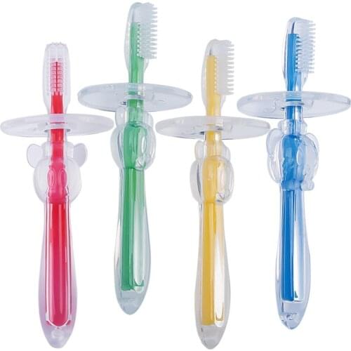 Baby Toothbrush Baby Soft Tooth Guard Silicone Toothbrush Baby Training Soft Hair Milk Toothbrush Children Oral Care Products