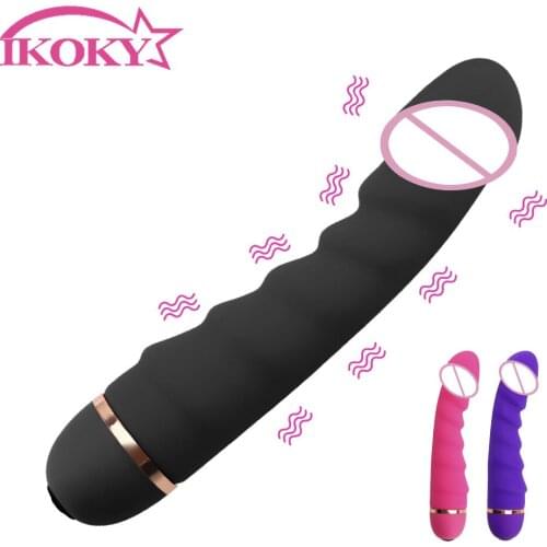 IKOKY G Spot Clitoris Stimulator AV Stick Adult Products 20 Speeds Female Masturbator Sex Toys for Women Dildo Vibrator