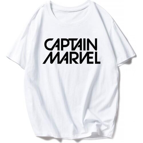Captain Marvel T Shirt Women Marvel Avengers T-Shirt Fitness Short Sleeve Brand Harajuku Unisex Tee Shirt Tops Dropship