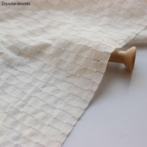 200x150cm Cotton White Cloth Cotton Jacquard Fabric Pastoral Small Fresh Dress Shirt Skirt Fabric Children 's Wear Fabrics