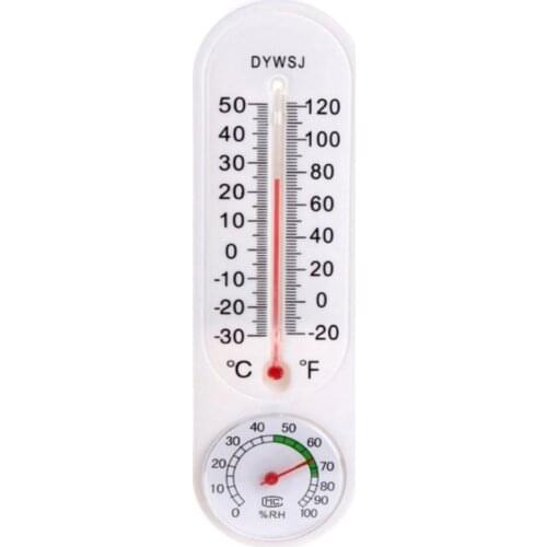 Garage Office Indoor Wall-mounted Greenhouse Hygrometer Breeding Thermometer Easy to Install Easy to Measure Wall-mounted