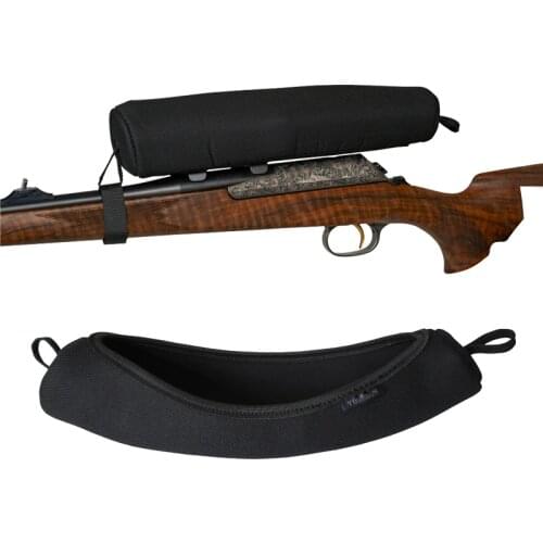 Tourbon Hunting Shooting Tactical Rifle Sniper Scope Cover Gun Protector Neoprene Waterproof Black Color Hunting Gun Accessories