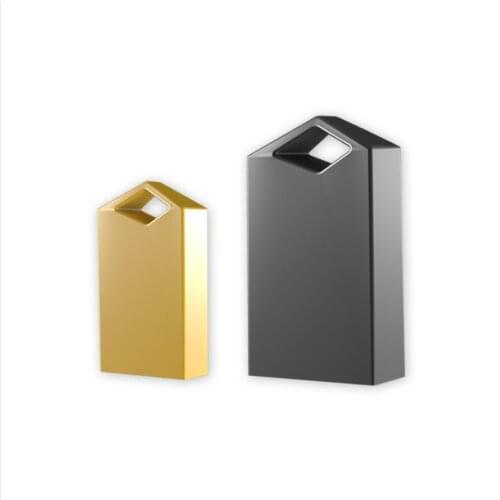 New Fashion Mini Metal U Disk Customized Logo USB2.0 Memory flash stick pen drive