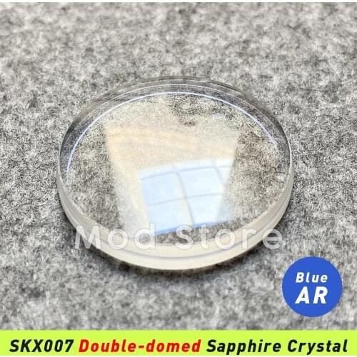 NEW High Quality Double Domed Sapphire Crystal With Fashion Clear AR Coating Fit For Sloped Insert SKX007/SKX171/SRPD