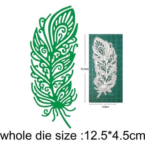 Craft dies Christmas Lace Feather Frame metal cutting dies for diy dies scrapbooking stencils dies embossing die cut card making