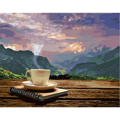Full Round Drill 5D DIY Diamond Painting "Book coffee" Embroidery Cross Stitch 5D Diamond Mosaic Home Decor Gift